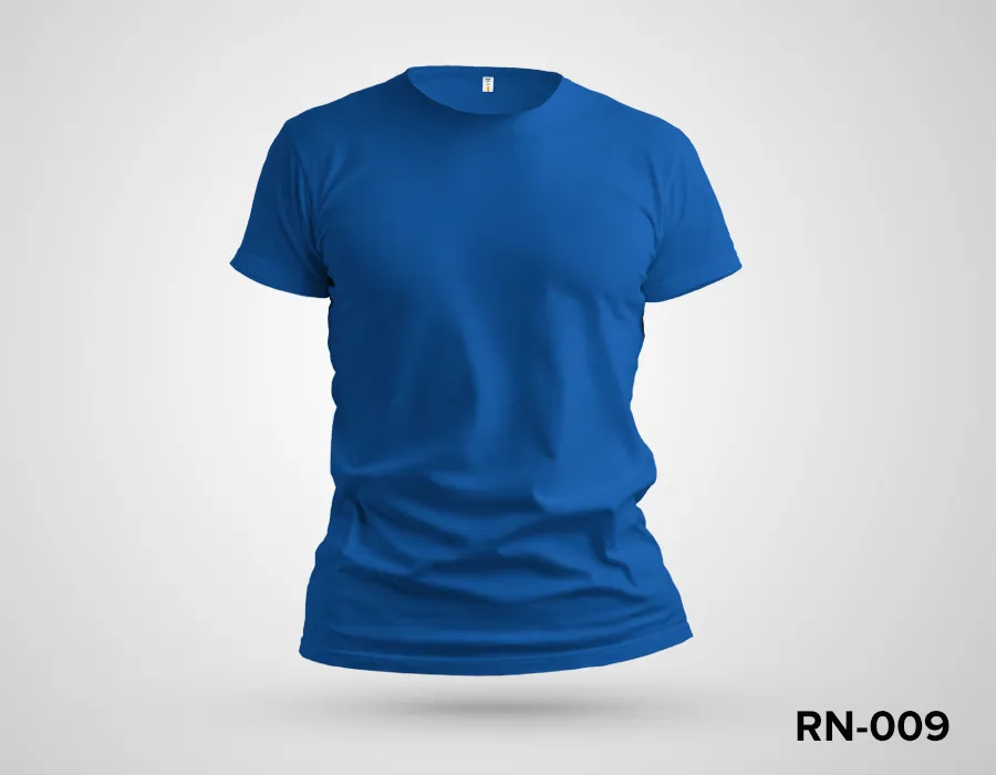 Blue Round Neck Tshirt Printing Dubai