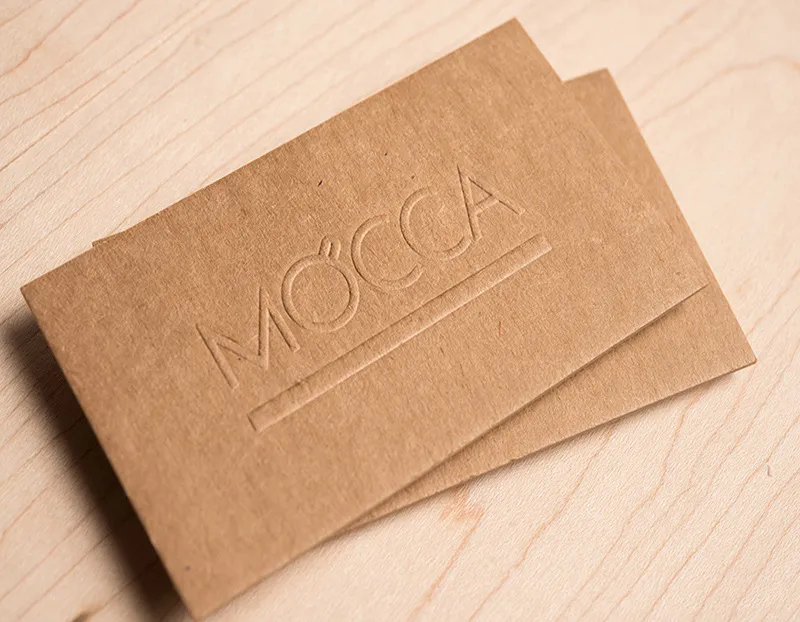 Craft Business Cards Embossed Dubai