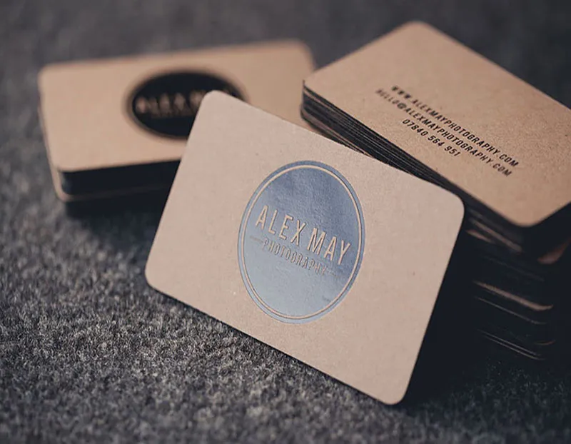 Craft Business Cards Black Foil Dubai