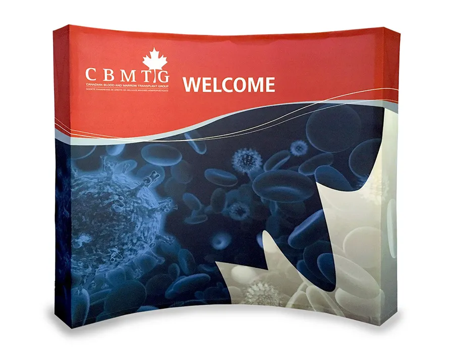 Curved Fabric Popup Banner Dubai