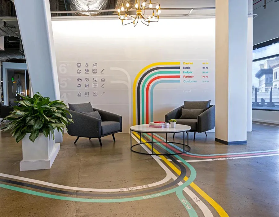 Floor Direction Sticker Dubai