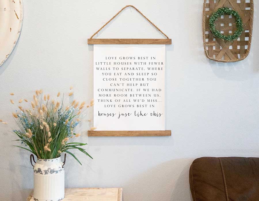Hanging Canvas Quotes