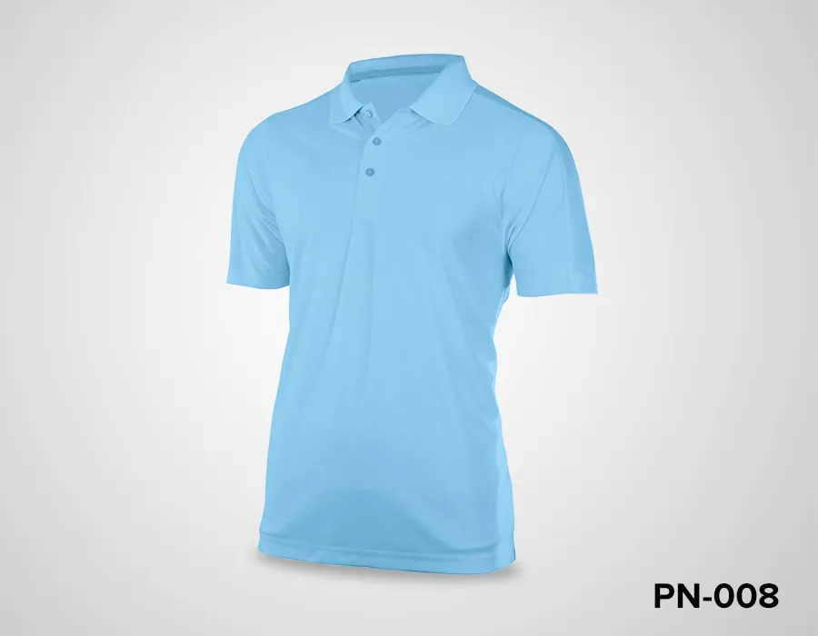 Sky Blue Polo Neck Tshirt Printing Dubai