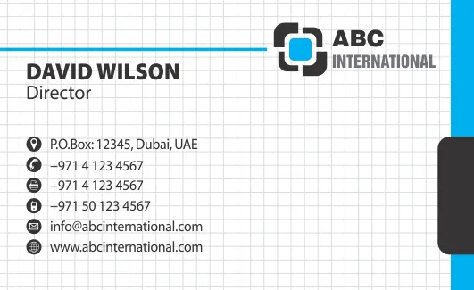 Business Cards Template Dubai