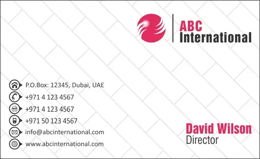Business Cards Template Dubai