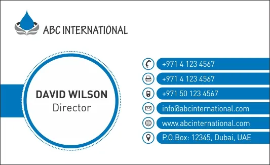 Business Cards Template Dubai