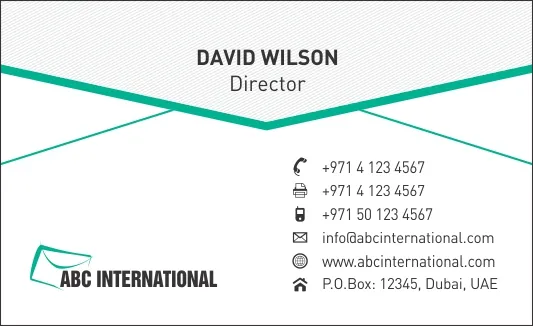 Business Cards Template Dubai