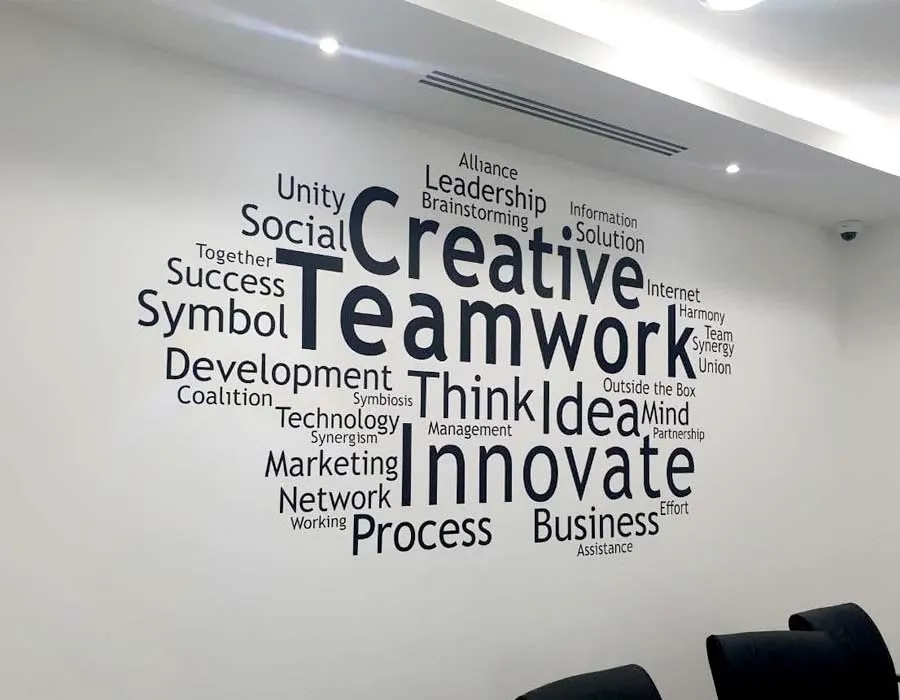 Wall Lettering Sticker Dubai