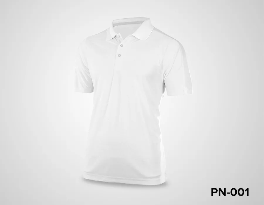 White Polo Neck Tshirt Printing Dubai